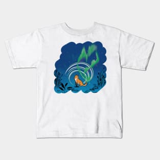 Beautiful Aurora in Scandinavia Kids T-Shirt